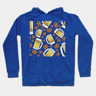 Beer and Pretzel pattern Hoodie